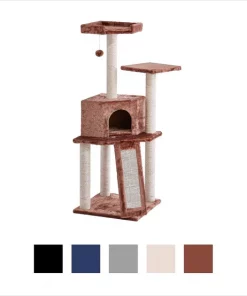 Frisco 52-in Faux Fur Cat Tree & Condo -PetNest Shop 101799 PT5. SY630 V1584453090