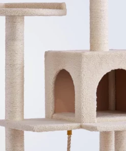 Frisco 57-in Faux Fur Cat Tree & Condo -PetNest Shop 101805 PT3. SY630 V1477315566
