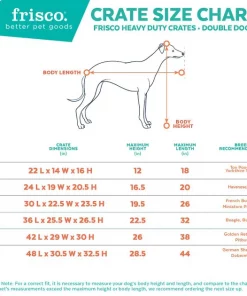 Frisco Heavy Duty Fold & Carry Double Door Collapsible Wire Dog Crate -PetNest Shop 109790 PT2. SY630 V1596031883