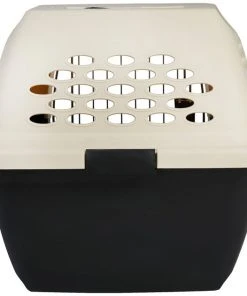 Frisco Plastic Dog & Cat Kennel, Almond & Black -PetNest Shop 120134 PT4. SY630 V1554383832