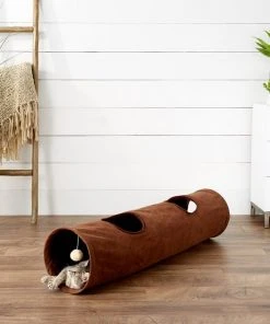 Frisco 47-in Foldable Crinkle Play Tunnel with 2 Windows -PetNest Shop 140168 PT3. SY630 V1520884141