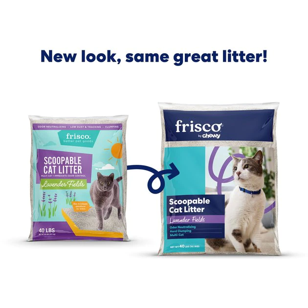 Frisco Lavender Fields Scented Clumping Clay Cat Litter, 40-lb bag 4 Frisco Lavender Fields Scented Clumping Clay Cat Litter, 40-lb bag - Image 2