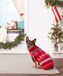 Frisco Dog & Cat Reindeer Fair Isle Sweater -PetNest Shop 144192 PT6. SY630 V1541454601
