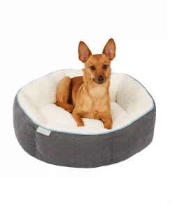 Frisco Sherpa Hexagon Bolster Cat & Dog Bed -PetNest Shop 144813 PT4. SY630 V1578442740