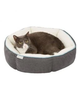 Frisco Sherpa Hexagon Bolster Cat & Dog Bed -PetNest Shop 144813 PT5. SY630 V1578443391