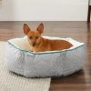 Frisco Sherpa Hexagon Bolster Cat & Dog Bed -PetNest Shop 144814 MAIN. SY630 V1566936149