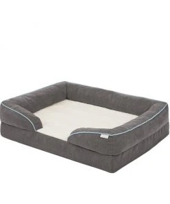 Frisco Plush Orthopedic Front Bolster Cat & Dog Bed w/Removable Cover -PetNest Shop 144861 PT2. SY630 V1650092512