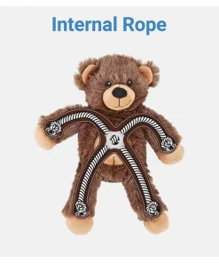 Frisco Plush with Inside Rope Squeaking Bear Dog Toy -PetNest Shop 147061 PT2. SY630 V1542751620