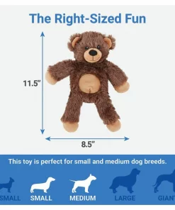 Frisco Plush with Inside Rope Squeaking Bear Dog Toy -PetNest Shop 147061 PT3. SY630 V1542751615