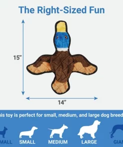 Frisco Flat Plush Squeaking Duck Dog Toy -PetNest Shop 147069 PT1. SY630 V1589221377