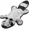 Frisco Flat Plush Squeaking Raccoon Dog Toy