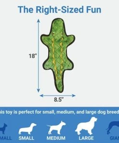 Frisco Flat Plush Squeaking Alligator Dog Toy 6 Frisco Flat Plush Squeaking Alligator Dog Toy -PetNest Shop 147073 PT1. SY630 V1589221312