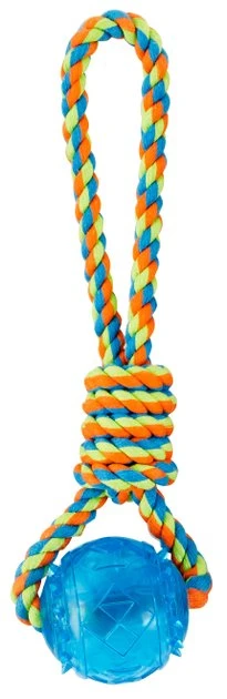 Frisco Rope with Squeaking Ball Dog Toy 3 Frisco Rope with Squeaking Ball Dog Toy