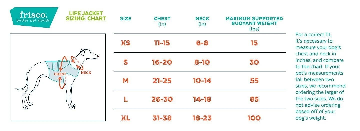 Frisco Neoprene Dog Life Jacket 4 Frisco Neoprene Dog Life Jacket - Image 2