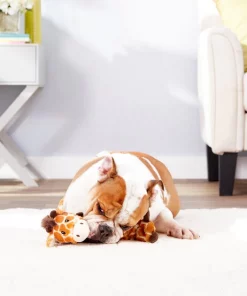 Frisco Bungee Plush Squeaking Giraffe Dog Toy -PetNest Shop 152822 PT3. SY630 V1549654950