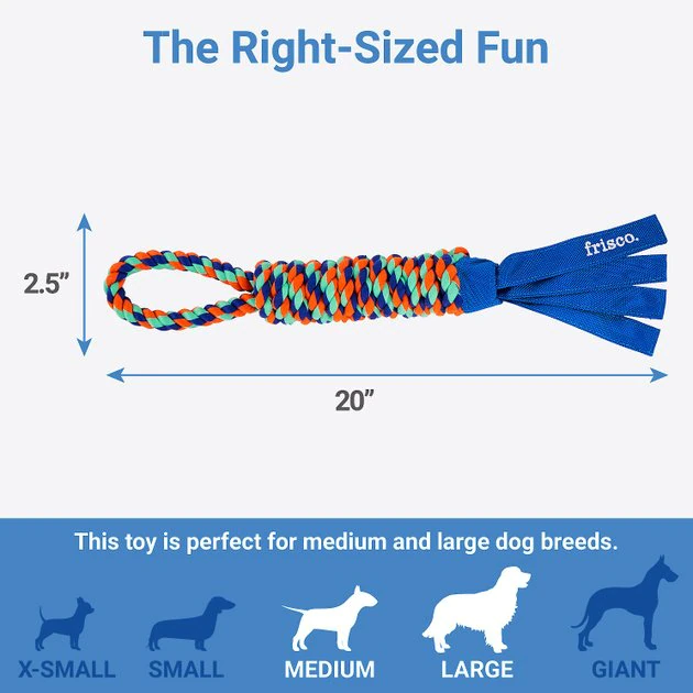 Frisco Rope with Handle & Tassels Dog Toy 4 Frisco Rope with Handle & Tassels Dog Toy - Image 2