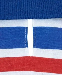 Frisco Striped Dog & Cat Polo Shirt, Red & Blue -PetNest Shop 153589 PT4. SY630 V1624902451