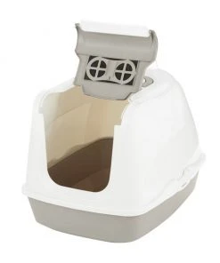 Frisco Flip Top Hooded Cat Litter Box, Gray, Large, 22-in -PetNest Shop 155654 PT2. SY630 V1552409838