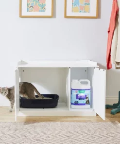 Frisco Decorative Bench Cat Litter Box Cover -PetNest Shop 156788 PT5. SY630 V1570480032