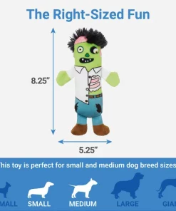 Frisco Halloween Living Dead Monsters Plush Squeaky Dog Toy, 3 count -PetNest Shop 161345 PT2. SY630 V1563230332
