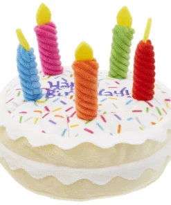 Frisco Plush Squeaking Birthday Cake Dog Toy