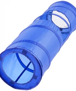 Frisco Peek-a-Boo Cat Chute Cat Toy, Blue Tunnel