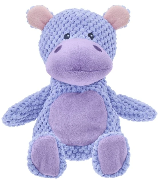 Frisco Textured Plush Squeaking Hippo Dog Toy 3 Frisco Textured Plush Squeaking Hippo Dog Toy