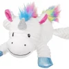 Frisco Corduroy Plush Squeaking Unicorn Dog Toy