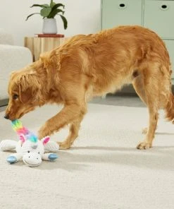 Frisco Corduroy Plush Squeaking Unicorn Dog Toy -PetNest Shop 174701 PT2. SY630 V1573492392