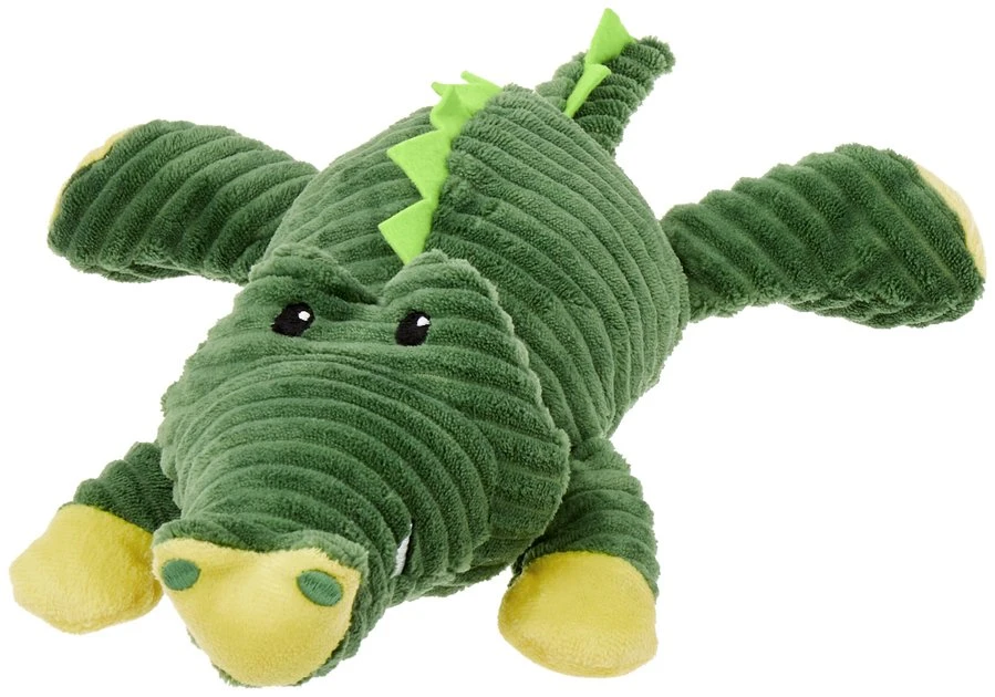 Frisco Corduroy Plush Squeaking Alligator Dog Toy 3 Frisco Corduroy Plush Squeaking Alligator Dog Toy