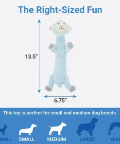 Frisco Skinny Plush Squeaking Lamb Dog Toy -PetNest Shop 174711 PT1. SY630 V1574719136
