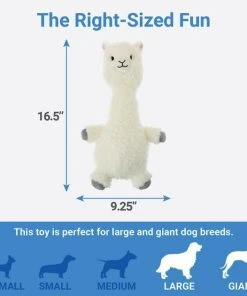 Frisco Bobberz Plush Squeaking Llama Dog Toy -PetNest Shop 174741 PT1. SY630 V1574718773