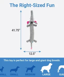 Frisco Wagazoo Plush Squeaking Elephant Dog Toy 6 Frisco Wagazoo Plush Squeaking Elephant Dog Toy -PetNest Shop 174749 PT1. SY630 V1574718780