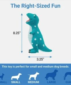 Frisco Latex Squeaky Dinosaur Dog Toy -PetNest Shop 174770 PT1. SY630 V1642187486