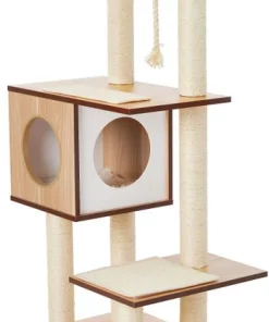 Frisco 47.5-in Modern Cat Tree & Condo -PetNest Shop 177904 PT5. SY630 V1584453379