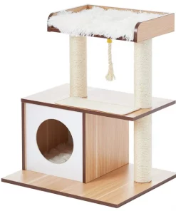 Frisco 28.5-in Modern Cat Tree & Condo -PetNest Shop 177907 PT5. SY630 V1584453388