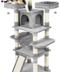 Frisco 68-in Faux Fur Cat Tree & Condo 14 Frisco 68-in Faux Fur Cat Tree & Condo -PetNest Shop 180383 PT5. SY630 V1584453421