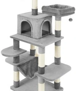 Frisco 59-in Faux Fur Cat Tree & Condo 17 Frisco 59-in Faux Fur Cat Tree & Condo -PetNest Shop 180392 PT7. SY630 V1584453464