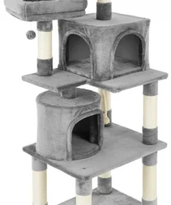 Frisco 61-in Faux Fur Cat Tree & Condo 16 Frisco 61-in Faux Fur Cat Tree & Condo -PetNest Shop 180395 PT6. SY630 V1584453474