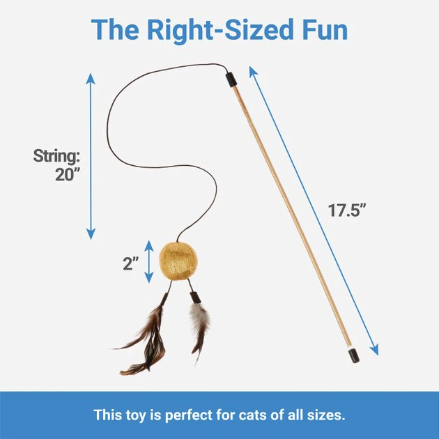 Frisco Sparkle Ball Glitter Teaser Cat Toy 4 Frisco Sparkle Ball Glitter Teaser Cat Toy - Image 2