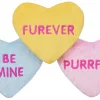 Frisco Candy Hearts Plush Cat Toy with Catnip, 3 count