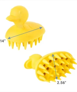 Frisco Rubber Duckie Dog & Cat Curry Brush -PetNest Shop 206849 PT2. SY630 V1597759729