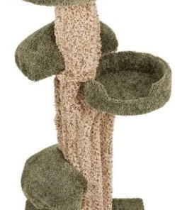 Frisco 49-in Tree-Shaped Real Carpet Wooden Cat Tree -PetNest Shop 208944 PT3. SY630 V1647632803
