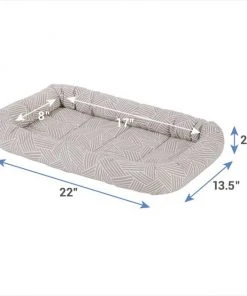 Frisco Gray Basket Weave Dog Crate Mat -PetNest Shop 210230 PT1. SY630 V1597874859