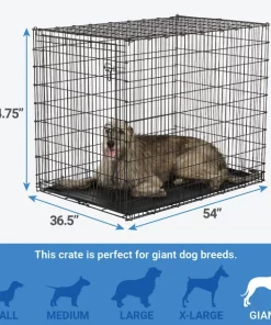 Frisco XX-Large Heavy Duty Single Door Wire Dog Crate, 54 inch -PetNest Shop 210677 PT1. SY630 V1580156106
