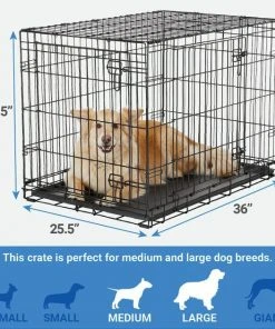 Frisco Heavy Duty Fold & Carry Double Door Collapsible Wire Dog Crate & Mat Kit 11 Frisco Heavy Duty Fold & Carry Double Door Collapsible Wire Dog Crate & Mat Kit -PetNest Shop 212616 PT1. SY630 V1596030361