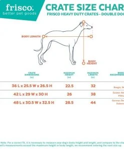 Frisco Heavy Duty Fold & Carry Double Door Collapsible Wire Dog Crate & Mat Kit 12 Frisco Heavy Duty Fold & Carry Double Door Collapsible Wire Dog Crate & Mat Kit -PetNest Shop 212616 PT2. SY630 V1596031576