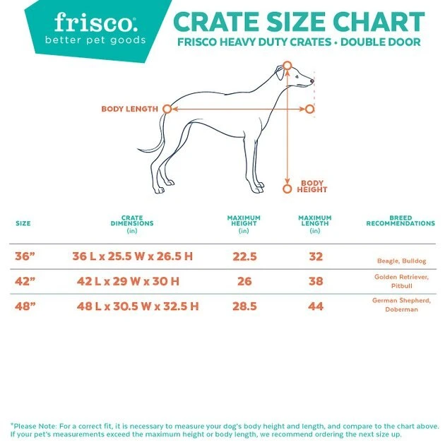 Frisco Heavy Duty Fold & Carry Double Door Collapsible Wire Dog Crate & Mat Kit 5 Frisco Heavy Duty Fold & Carry Double Door Collapsible Wire Dog Crate & Mat Kit - Image 3
