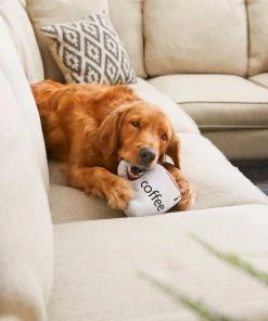 Frisco Ballistic Nylon Plush Squeaking Coffee Mug Dog Toy -PetNest Shop 213795 PT8. SY630 V1600488416