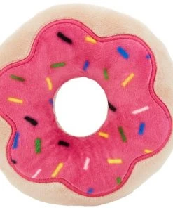 Frisco Strawberry Frosted Donut Dense Foam Squeaky Dog Toy